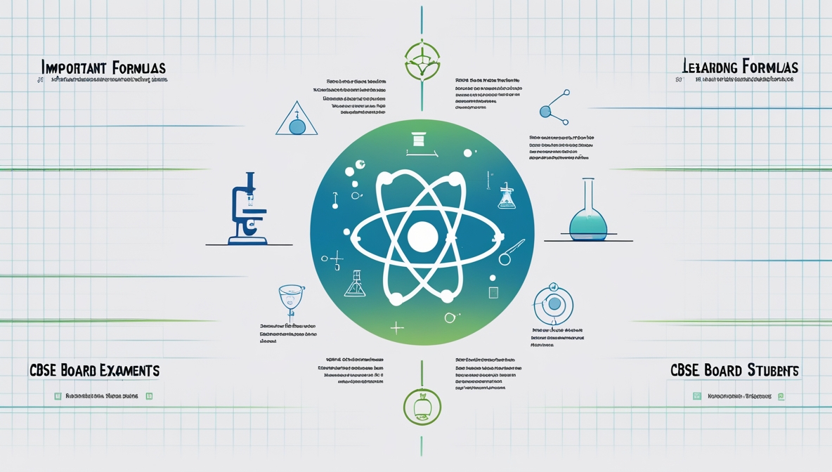 Important Formulas for CBSE Class 10 Board Exams – Physics, Chemistry & Maths